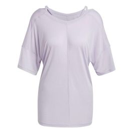 Camiseta de Manga Corta Mujer Adidas Yoga Studio Oversized Lila 46,5
