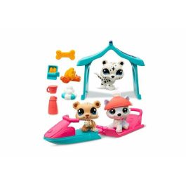 Bandai BAN3701405822880 Littlest Pet Shop Pack Temático Nieve 3 Mascotas y Accesorios