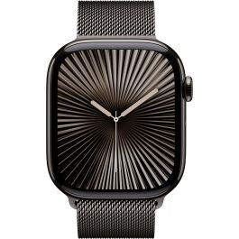Apple Watch Series 10 GPS + Cellular 46mm Slate Titanium Case with Slate Milanese Loop - S/M