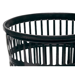 Q-connect Papelera 15 litros rejilla plástico color negro 285x290 mm