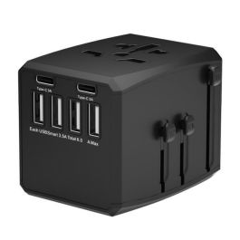 MicroConnect Cargador Adaptador de Viaje Mundial con 4 Puertos USB A y 2 Puertos USB C Precio: 28.58999979. SKU: B12ZTA3C46