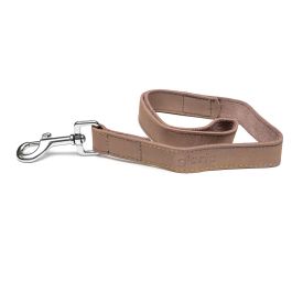 Gloria Correa Oasis para Perro, Cuero de Alta Calidad con Costuras Reforzadas, Mosquetón Robusto y Seguro, 100 cm x 21 mm Blanco