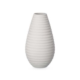 Jarrón Cerámica Raya Horizontal 33 cm Gris - Giftdecor (4 Unidades) Jarrón Cerámica Raya Horizontal 33 cm Gris - Giftdecor (4 Unidades)