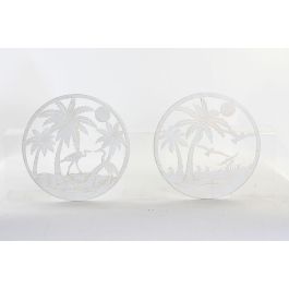 DKD Home Decor Decoración de Pared Estilo Mediterráneo con Palmeras de Metal Blanco 40x40x1 cm (4 Unidades) Precio: 40.59792. SKU: B17HDY4XHM