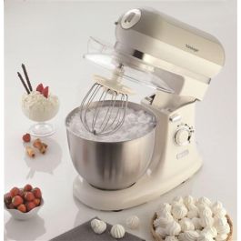 Ariete 1588/03 Robot de Cocina Vintage Beige con Bol de Acero Inoxidable y 10 Velocidades