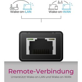 ICY BOX IB-HUB1419-LAN Hub USB-C y USB 3.0 con 3 Puertos USB 3.0 y Adaptador Gigabit LAN Negro de Aluminio