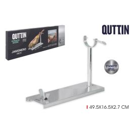 Quttin Soporte Jamonero de Acero Inoxidable para corte de jamón, 49,5 x 16,5 x 2,7 cm (4 Unidades) Precio: 63.50000019. SKU: S2201804