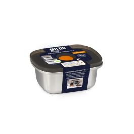 Fiambrera hermética de acero inoxidable Quttin 250 ml (24 Unidades) Fiambrera hermética de acero inoxidable Quttin 250 ml (24 Unidades)