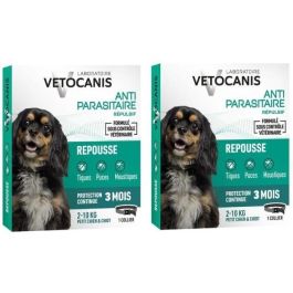 Vetocanis Collar de control de plagas para perro pequeño y cachorro (<10 kg) - Repele pulgas, garrapatas y mosquitos con Margosa y Lavandin Precio: 20.89999967. SKU: B13LW3ANE7