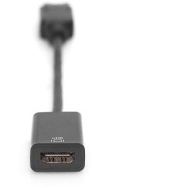 Digitus DA-70824 Adaptador DisplayPort a HDMI St/Bu 0,2m Activo DisplayPort Macho a HDMI Hembra Negro