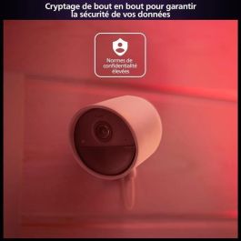 Philips Hue AUC1717812304760 Kit de inicio Seguro - Incluye: Cámara con cable, 2 sensores de contacto, 2 bombillas conectadas, puente
