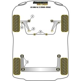 Silentblock Powerflex EXH005 Tubo de Escape