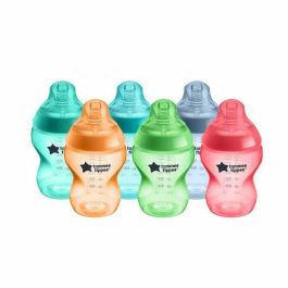 Tommee Tippee Pack de 6 Biberones Closer to Nature Anticólicos 260ml Tetina imita pecho materno Sin BPA Fluorescente multicolor Precio: 49.5. SKU: B1HFVA7ENH