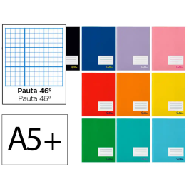 Liderpapel smart Libreta A5+ 32 Hojas 75gr Rayado Nº46 Colores Surtidos Precio: 13.2858. SKU: B14T6R9D3H