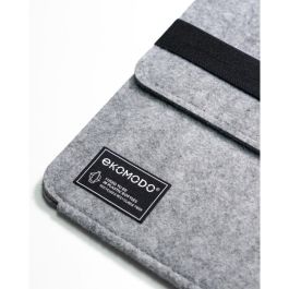 EKOMODO HR-013 Funda Ecológica HAZI para Portátil / Tablet 15" (38,1 cm) Diseño Minimalista, Negro / Gris