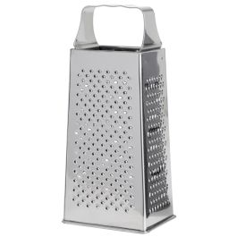 Day Rallador de Cocina 4 Caras, Acero Inoxidable, Antiadherente, Altura 23.5 cm