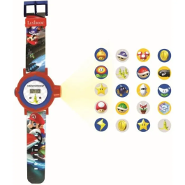 Lexibook Reloj Digital Proyector Mario Kart DMW050NI para Niños