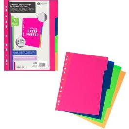 Carchivo Separadores 4 Posiciones A4 Pp Extra Fuerte Colores Fashion Precio: 1.68999974. SKU: BIX49050499