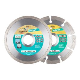 Wolfcraft 8390000 Disco diamantado de corte Ø110mm, set de 2 discos para ladrillo y azulejos Precio: 8.68999978. SKU: S7917591