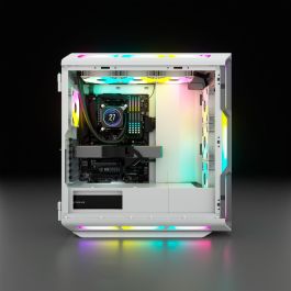 Corsair 5000T RGB Midi Tower PC ATX/EATX/micro ATX Blanco con Ventana Lateral e Iluminación Multi iCUE