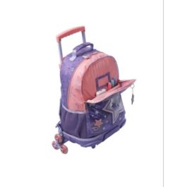 Totto Mochila Morral 3 Ruedas Star Cat L Infantil MJ03STC006-2410-4Q8L Morado Satín