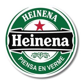 Heinena ADH06402 Pegatina Divertida Adhesivo Extra Fuerte Alta Calidad 68 x 68 cm