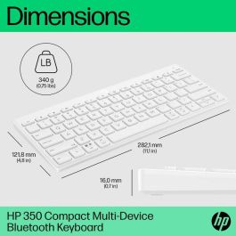 HP 350 Compact Multi-Device Bluetooth Keyboard