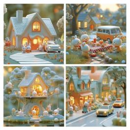 Educa Puzzle 12-16-20-25 piezas Ciudad de Conejitos +3 años