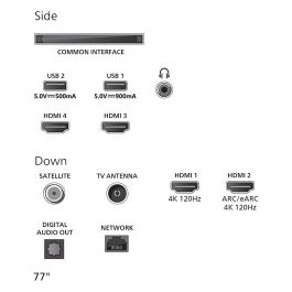 Philips 77OLED810/12 - Televisor 77" (194cm) 4K Ultra HD OLED 120Hz Smart TV Google TV, Ambilight, HDR10+, Dolby Vision, 4xHDMI 2.1, Wi-Fi 6, Negro