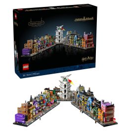 LEGO Harry Potter 76444 Tiendas Mágicas del Callejón Diagon, Juego de Construcción 2750 Piezas