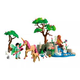 PLAYMOBIL Hadas De Excursión 72067 - Set de Juego con Unicornios, Animales del Bosque y Figuras de Hadas para Niños +4 Años