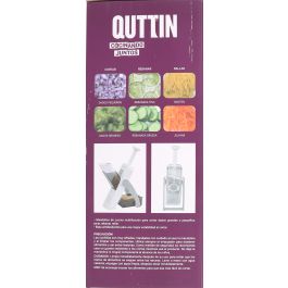 Quttin Cortador de Verduras 4 en 1, 14.5x14.5x33 cm, 735 g (6 Unidades)