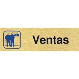 Placa Aluminio Oro 150X45 ''Ventas'' Duver Precio: 3.69000027. SKU: B1C8EVLQAW