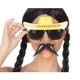 Gafas Carnaval México Con Bigote Negro Amarillo Adulto Precio: 1.68999974. SKU: B1KNWR258G