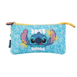 ERIK Portatodo Stitch Disney Triple con Tres Compartimentos de Poliéster Precio: 12.68999963. SKU: B1FC36TTPB