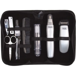 Wahl 9962-1816 Cortabarbas + Recortadora de Nariz, Orejas y Cejas Travel Kit