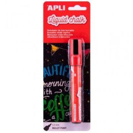 Apli Marcador De Tiza Líquida Punta Redonda 5,5 mm Rojo Blíster 1 Ud Precio: 2.50000036. SKU: B1EK89S9BH