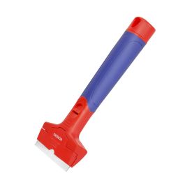 Workpro Rascador de Plástico para Cuchilla de 90 mm con Cambio Rápido de Cuchilla Revestido de Goma