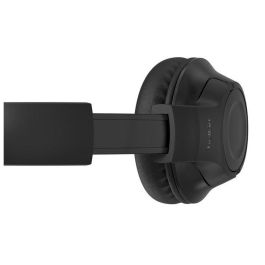 Belkin Auriculares SOUNDFORM Inspire AUD006btBLK para Niños Inalámbricos Bluetooth 5.2, Micrófono Plegable, 35h Batería, Negro
