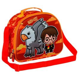 Harry Potter Bolsa Portamerienda 3D Buckbeak Naranja con Forro Isotérmico y Asa Ajustable