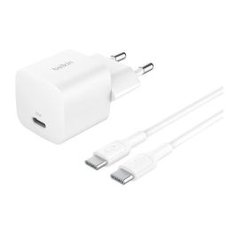 Belkin Cargador de Pared USB-C 25W Blanco con Cable USB-C a USB-C Precio: 17.5000001. SKU: B155NNAZ2M