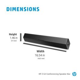 HP Z G3 Conferencing Speaker Bar - Barra de Altavoces para Conferencias con Audio Mejorado