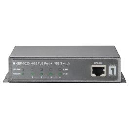 Level One Switch Gigabit Ethernet PoE GEP-0520 5x GE 4xPoE+ 61.6W