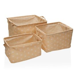 Set de Cajas Organizadoras Apilables Versa rect stars 25 x 22 x 35 cm 35 x 25 x 22 cm 32 x 21 x 19 cm 28 x 17 x 15 cm Beige Precio: 11.49999972. SKU: S3409545