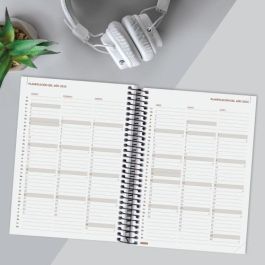 Finocam Agenda Anual Year Espiral E10-155x212 mm 1Dp Negro 2025