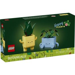 Lego Botanicals Plantas Felices Set Construcción Decorativo Drácena y Pilea con Caritas Intercambiables 217 Piezas Regalo 9+ Años