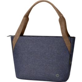 HP Renew 14 Navy Tote para Portátil 14 pulgadas, Bolso Hombro Eco-Consciente, Protección para Esenciales con Plástico Reciclado