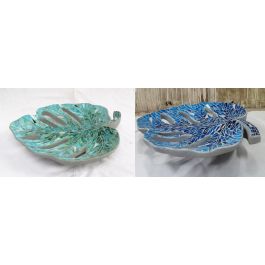 DKD Home Decor Centro de Mesa Balines Verde Azul Cristal y Resina 36 x 9 x 45 cm (2 Unidades) Precio: 61.15824. SKU: S3029272