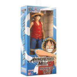 Bandai 38331 Figura de Acción Anime Heroes Mega One Piece - Luffy, 30 cm