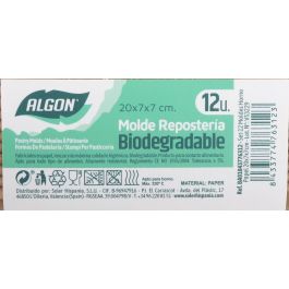 Algon Set 12 Moldes Horno Papel 20 cm x 7 cm x 7 cm (24 Unidades)